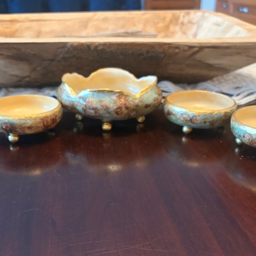 Artisan Floral Decorative Bowl Set